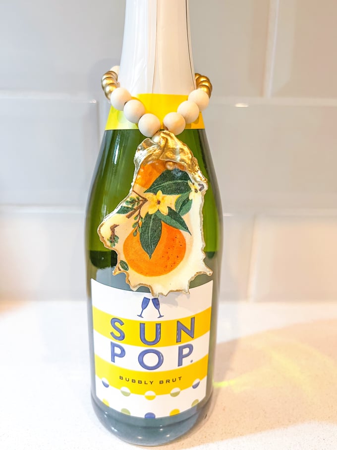 Image of Orange Blossom - Oyster Wine Charm