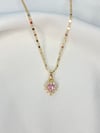 (Small) PrettyNPink Princesa Heart Diamond Pendant Necklace 