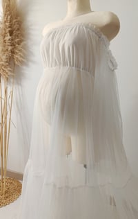 Image 6 of Photo prop | Tulle dress for photoshoot | Alexa | size universal | off white