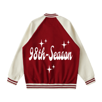 Image 2 of ASH RED LOVE VARSITY JACKET 