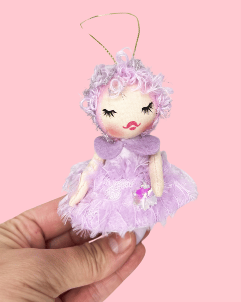 Image of Precious Pixie Holiday Doll Ornament