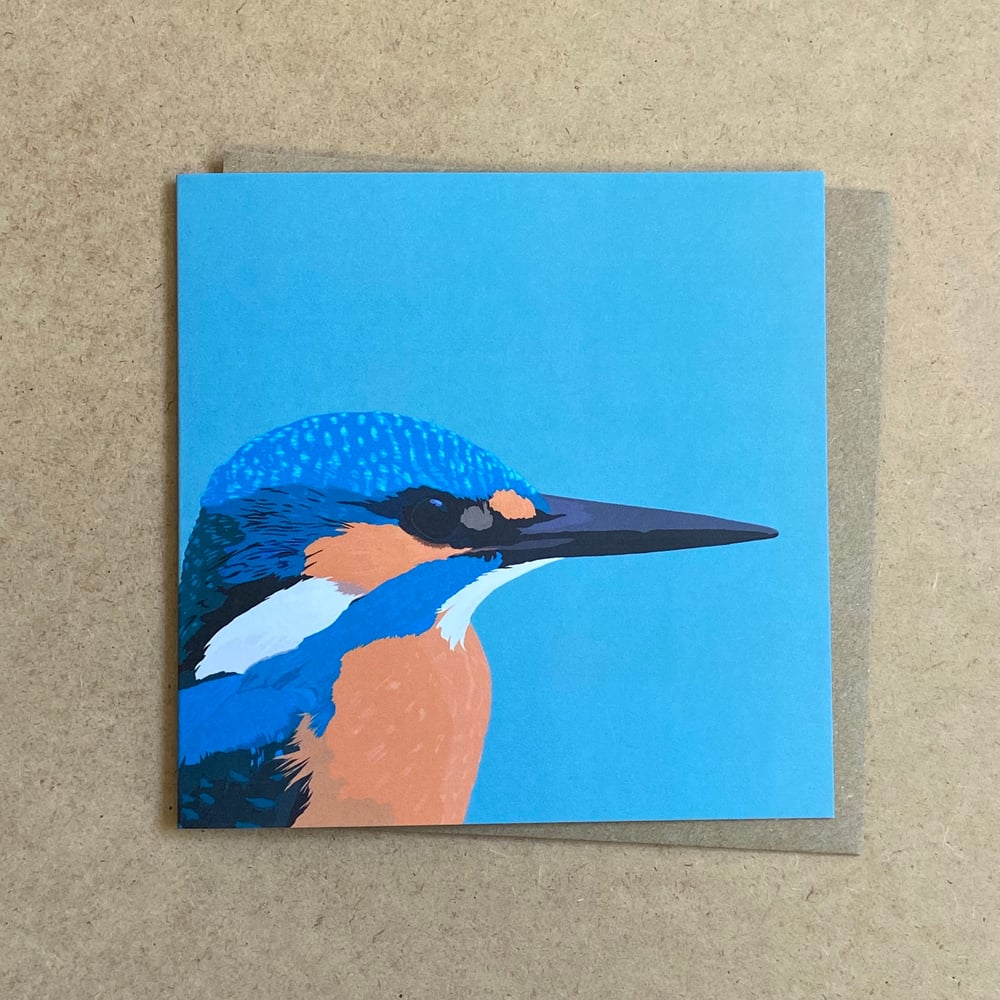 Image of Kingfisher Greetings Card
