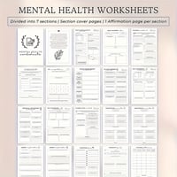 Image 4 of Self Care Journal To Practice Positive Thinking ADHD Planner With Mood Tracker Mental Health Journal