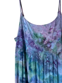Image 4 of XL Jersey Knit Long Sundress in Mermaid Watercolor Ice Dye