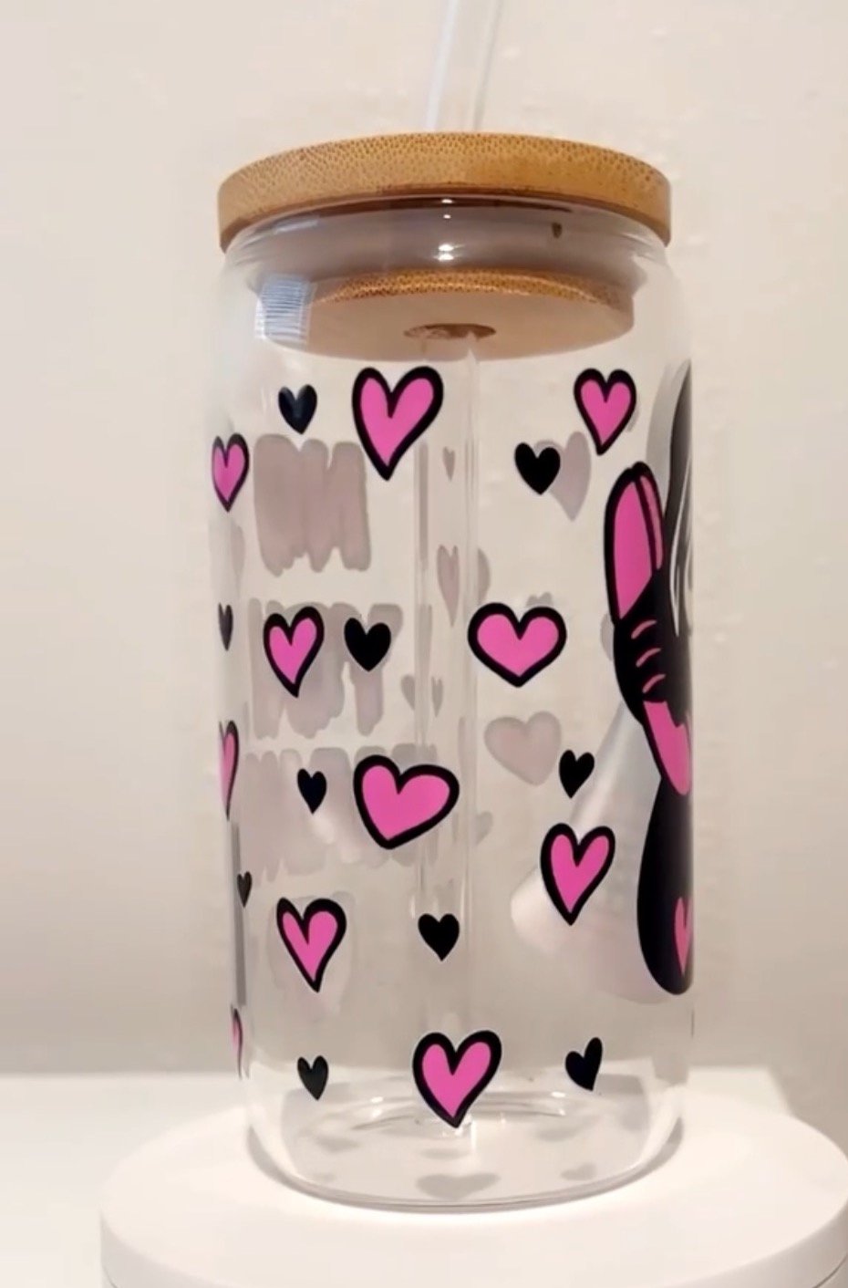 Image of You hang up GLASS+LID+GLASS STRAW