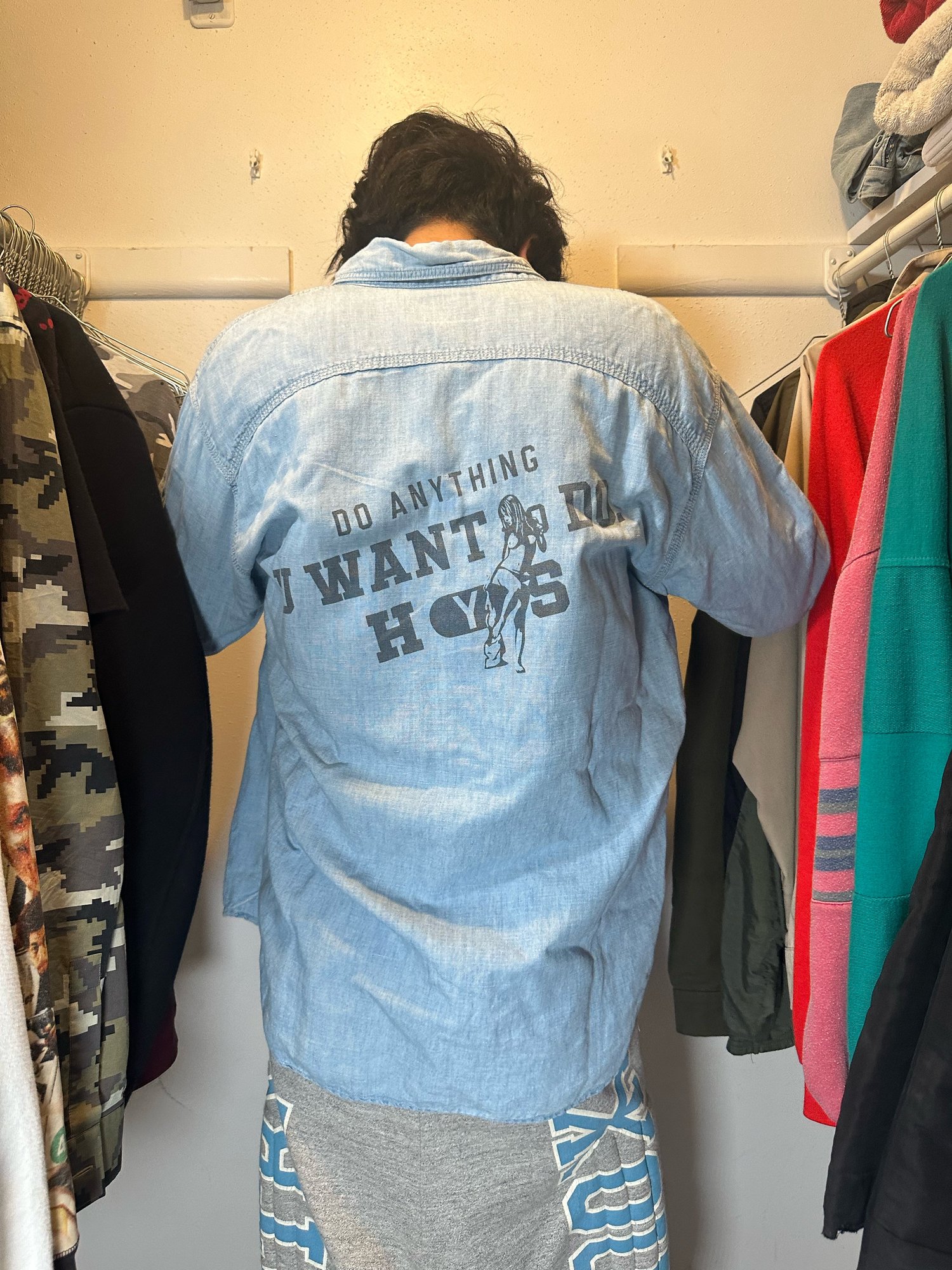 Image of Hysteric Glamour Denim Button-Up