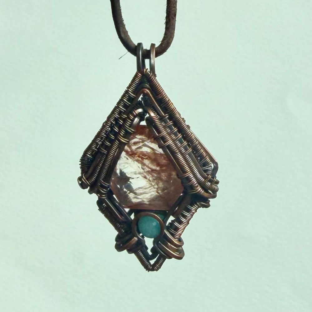 Image of Fire Quartz with Amazonite