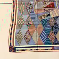 Image 12 of Hermès Cashmere Shawl  "Patchwork Horse" by Nigel Peake 140cm