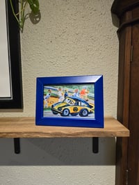 Image 1 of Porsche 9 11 in Oil Pastels Framed Print