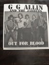 GG Allin and The Jabbers - Out For Blood - 7inch 