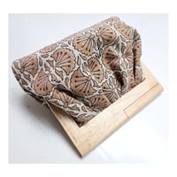 Image 3 of Pleated Linen Clutch