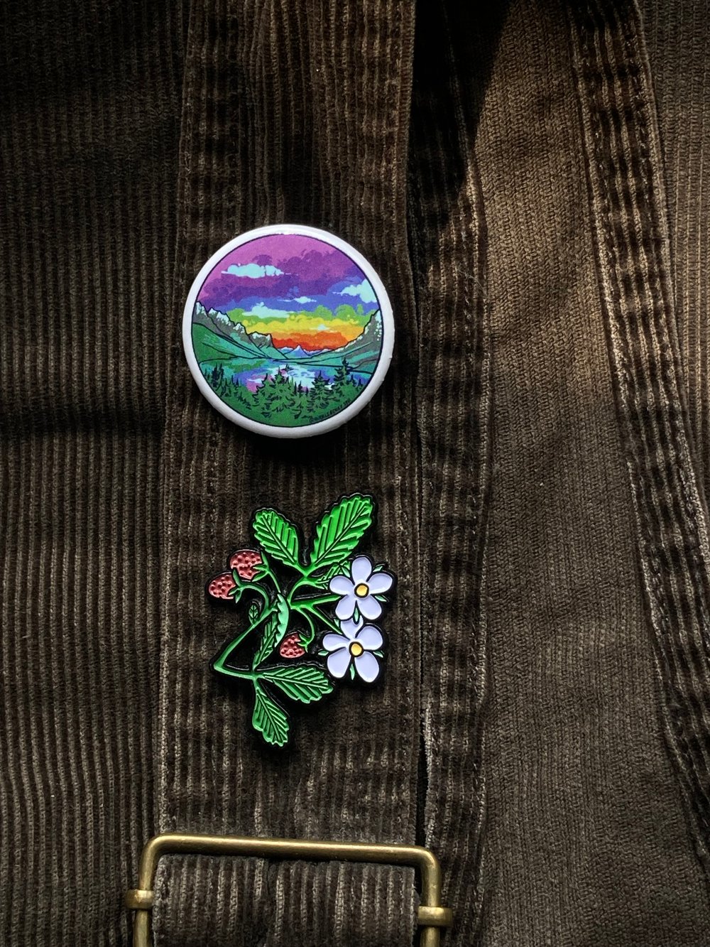 Image of Rainbow Saint Mary Lake Pin