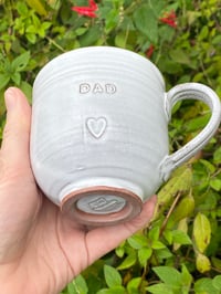 Image 3 of Debossed ‘DAD’ HEART Mug