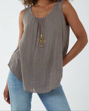 Image of Vest top with necklace