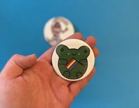 Image 2 of Frogs w/ flags buttons