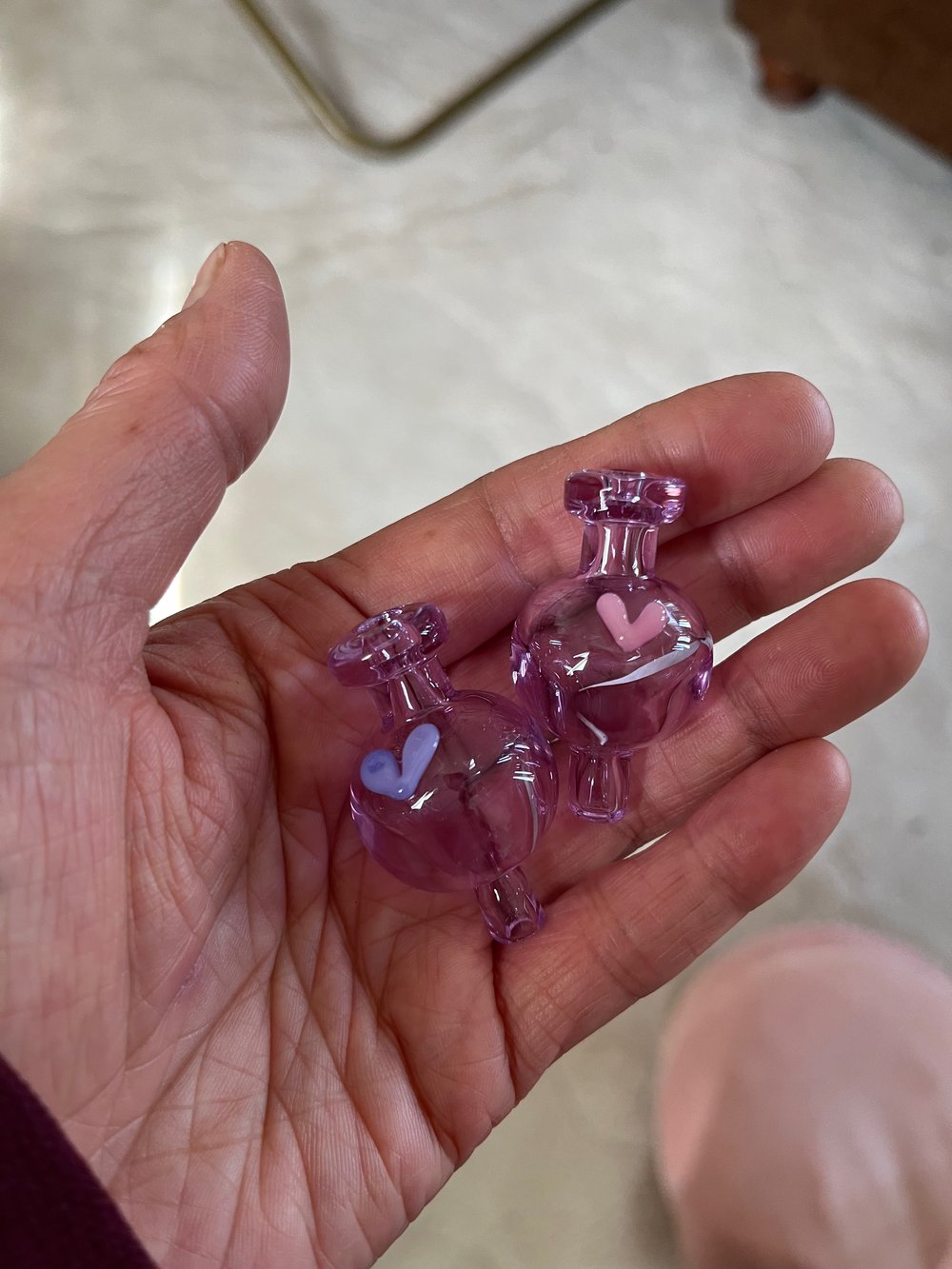 Image of purple carb cap