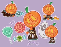 Image 2 of Pumkin boy sticker
