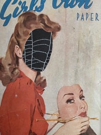 Image 3 of 1945 War time The Girls Own - faceless with real preserved spider web - NOVEMBER