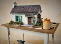 Image 2 of Beautiful Nell Corkin dollhouse for a dollhouse miniature building table scene 144th scale