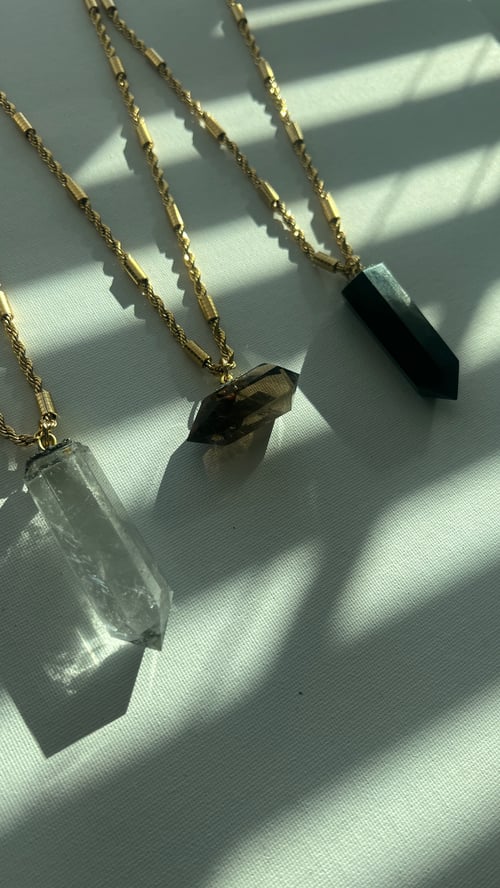 Image of 3 QKINGS • Crystal Rope Chain Necklace