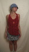 Red Knit Halter 