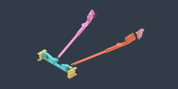 Image 1 of Factory Frame Bolt-in 3" Drop Rear Trailing arms w/ Crossmember 