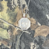 Image 2 of Double Sided W Logo/Skull Pendant