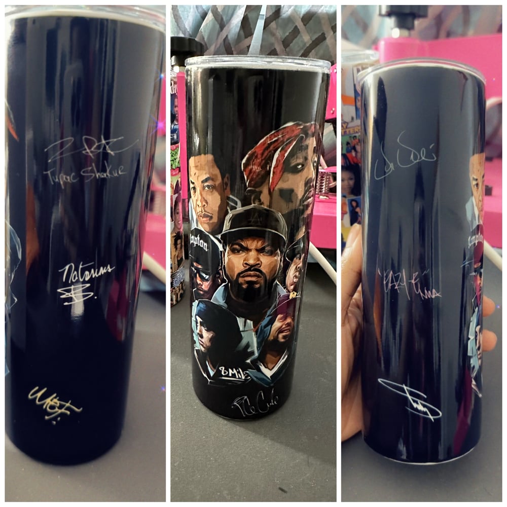 Image of Greatest rappers of all time 20 oz tumbler