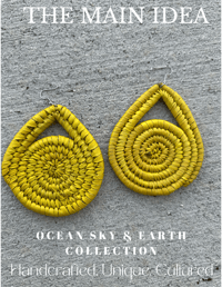 Image 2 of “ Sunny” Rattan Earrings 