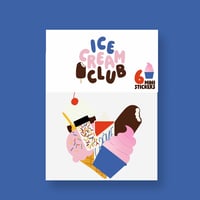 Image 1 of Stickers holographiques Ice Cream Club