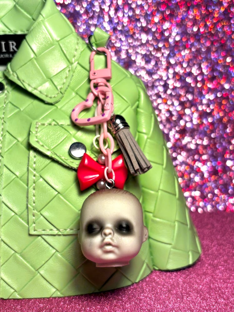 Image of Creepy Baby Doll Head Bag Charm