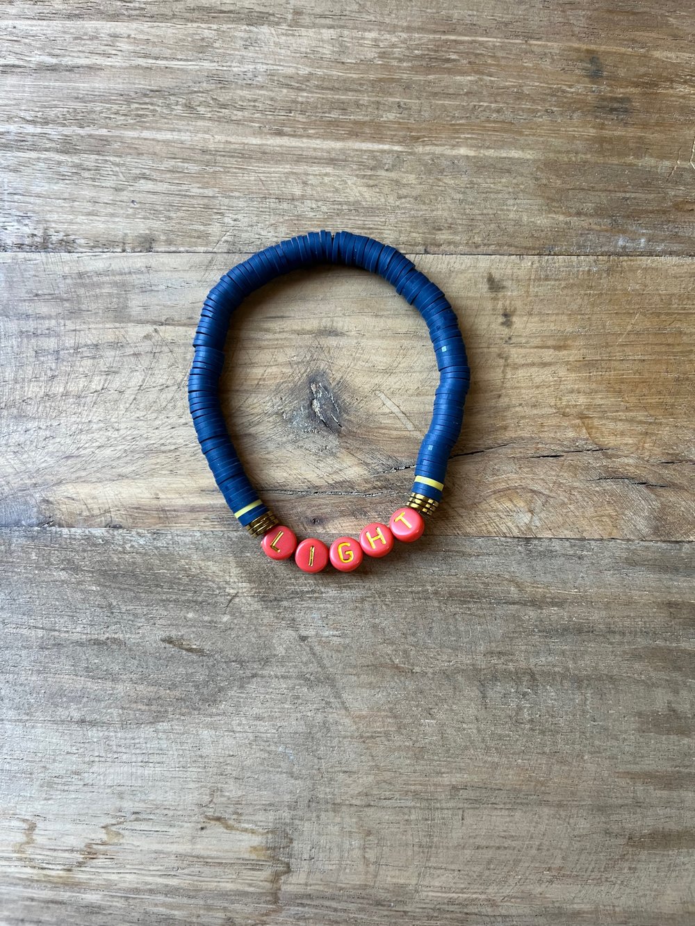 Image of Navy & Orange LIGHT bracelet