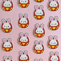 Image 3 of Rabbit Daruma Sticker