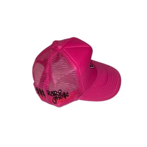 Image of Ghost Trucker Hat in Hot Pink