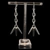 3 spike dangle earrings