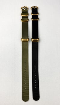 Image 10 of Brass Balls 5 Buckle Zulu Watch Strap