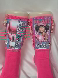 Image 1 of Breast Cancer Awareness Junk socks