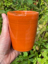 Image 3 of Travel Cup , Orange glaze