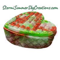 Image 3 of Christmas Themed Bible/Trinket heart shaped box