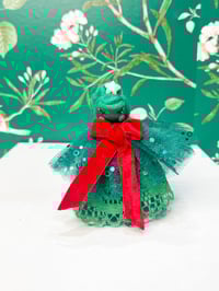 Image 2 of Wool Ball Ornament Classic Mini Doll #2