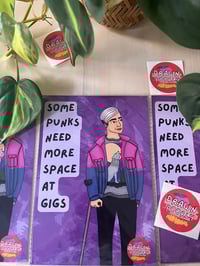 Image 3 of Some Punks Need More Space A5 print 