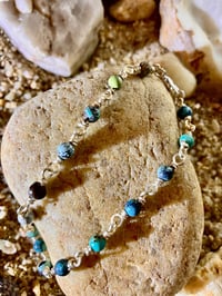 Image 5 of Turquoise Whispers | Dainty silver turquoise necklace | bracelet |  Christmas gift 