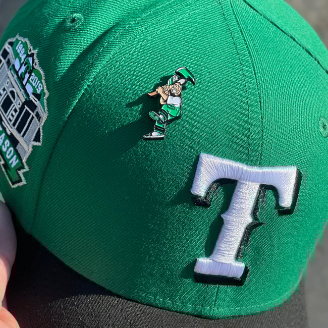 Swinging Axe Pin - Pine Green