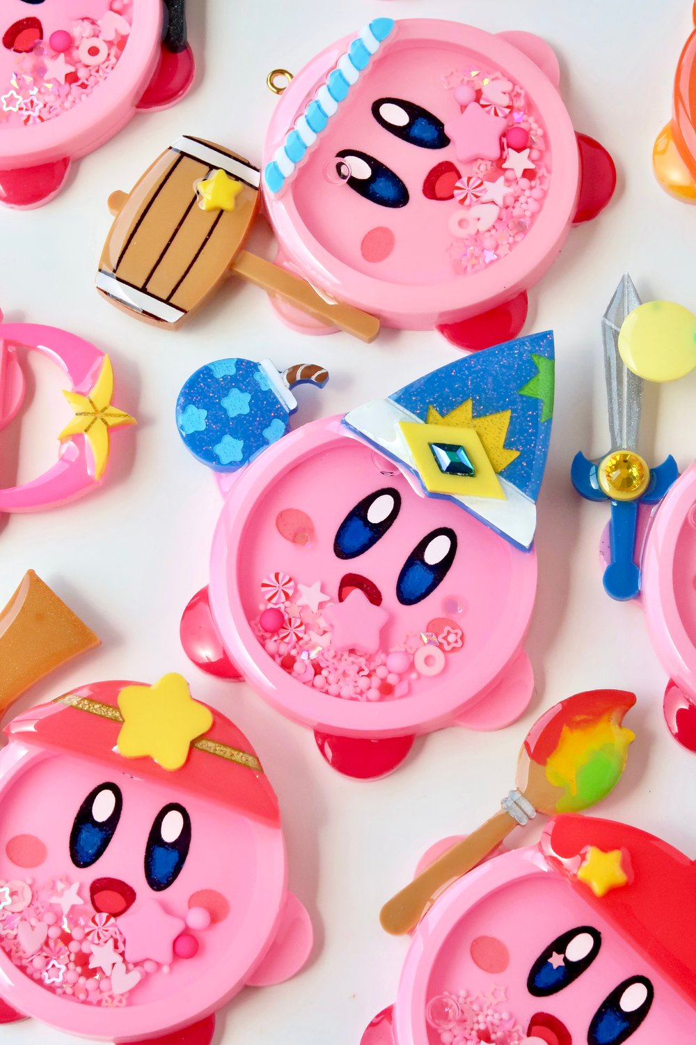 Kirby Boba Shaker Charms 