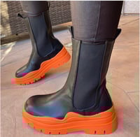 Orange boots 