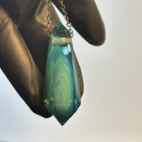 Image 3 of Crystal Pendant 2 - Aquatic Opalescent Twist
