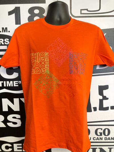 Image of Orange LOVE DC GOGO  5 CONGAS MC T-shirt