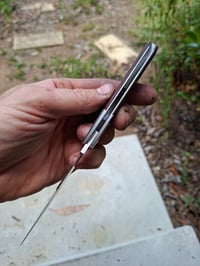 Image 4 of Swayback wharncliffe slipjoint, crimson scales