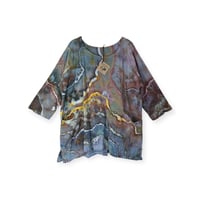 Image 1 of L Cotton Forager Top in Bold Geode Ice Dye