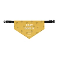 Image 2 of Easy Does It Dog Bandana | Yellow